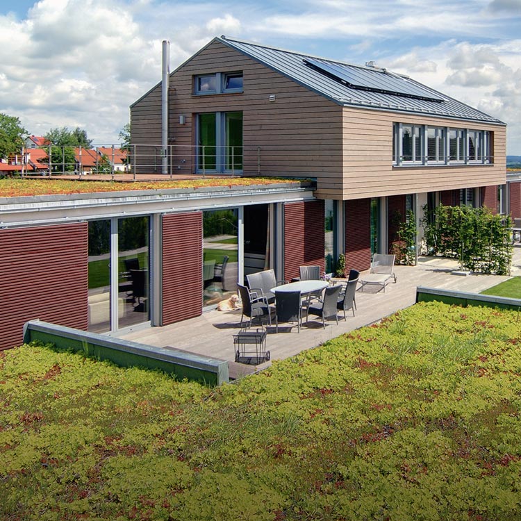 Allesdach Bedachungsgroßhandel Dachbaustoffe Steiermark Österreich Flachdach Gründach Einfamilienhaus